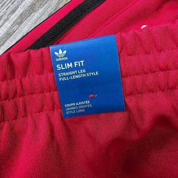 Adidas Originals Superstar Firebird Track Pants Red Black Men's Small S IZ0034 - Picture 9 of 11